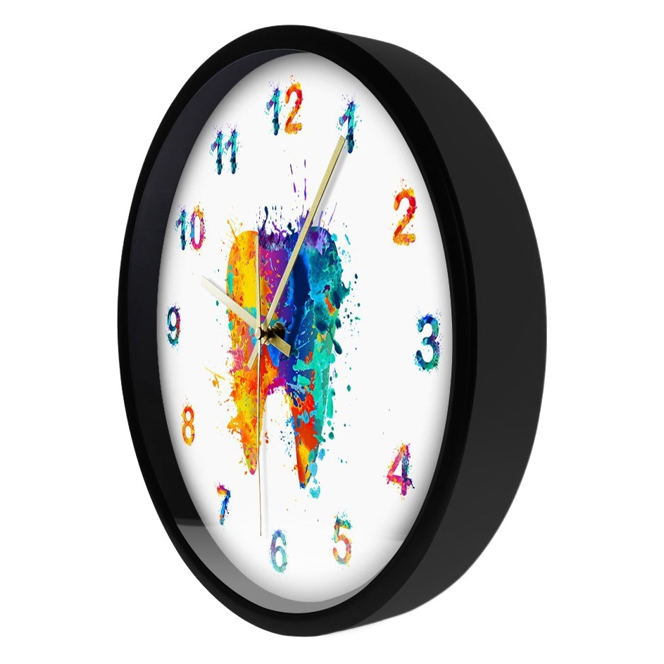 Cross-border Tooth Wall Clock Acrylic Decorative Wall Clock Bedroom Living Room Clock Creative Fashion Mute Clock
