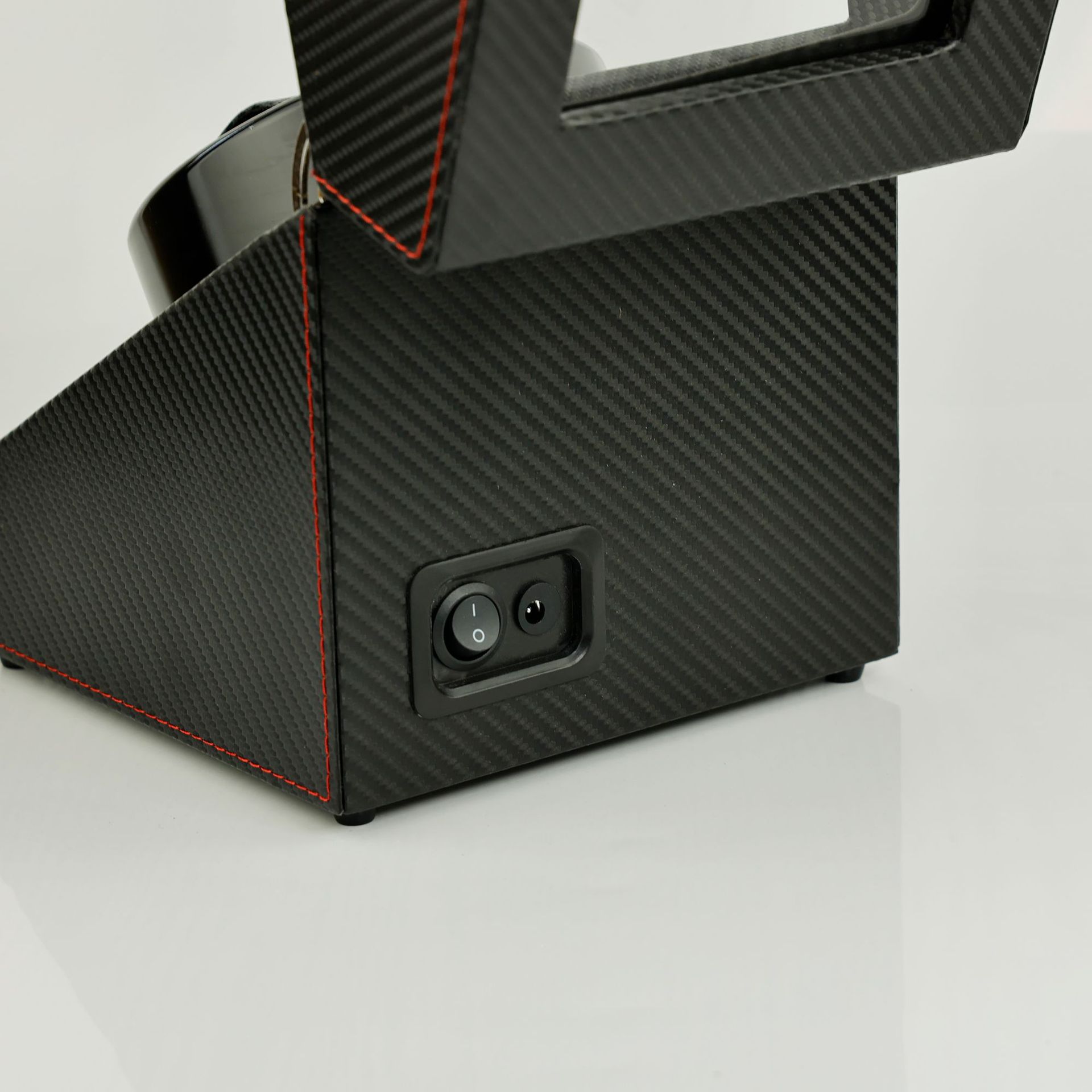 Picture of Qingyu Packaging Watch Box Carbon Fiber 2+0 Leather Watch Turner Fully Automatic Mechanical Watch Automatic Winding Watch Turner