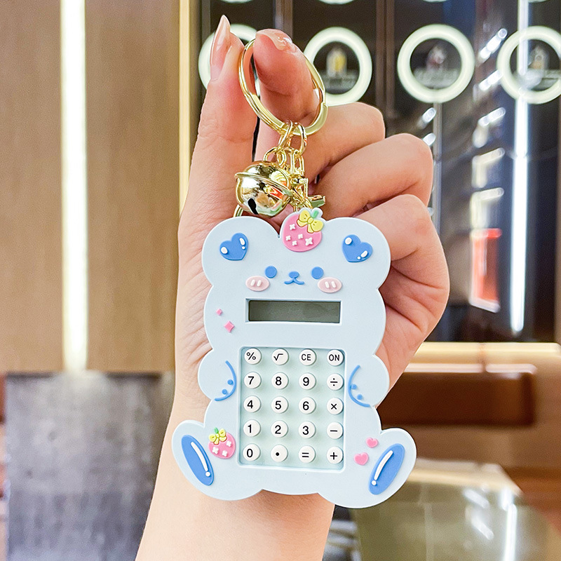 Picture of Internet Celebrity Fruit Arithmetic Calculator Doll Keychain Pendant Cartoon Children's Educational Toys Bag Pendant Wholesale