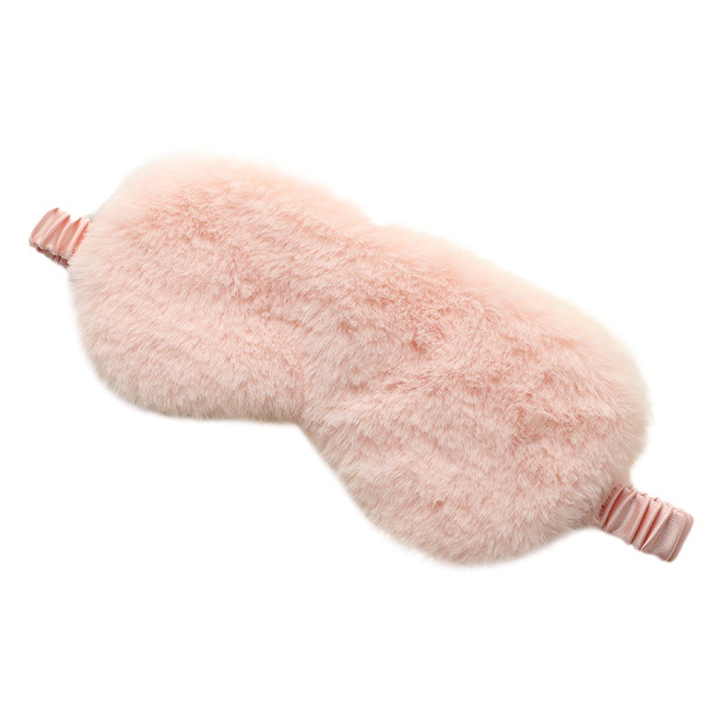 Picture of Rabbit Fur Blackout Sleep Eye Mask, Breathable, Skin-Friendly Plush Eye Mask, Autumn and Winter Ice Pack Style, Cute Home Eye Mask Wholesale