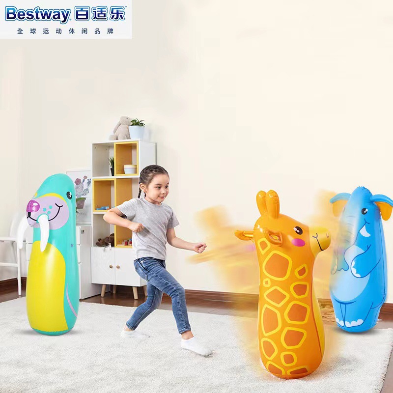 bestway52152 tumbler toy baby inflatable tumbler animal sandbag children inflatable cartoon