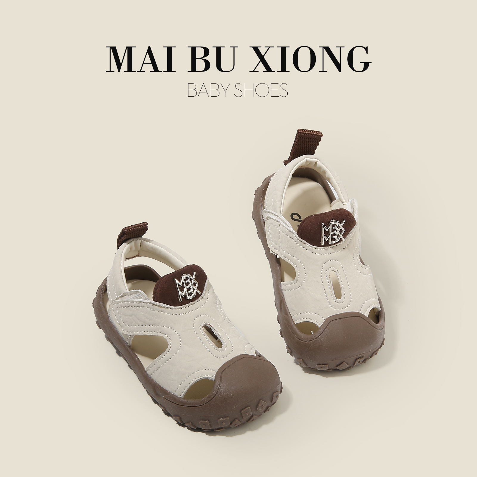 Maibu Bear Summer New Boys Sandals Baby toddler Shoes Kick-proof Baby Shoes Girls Shoes Children's functional shoes