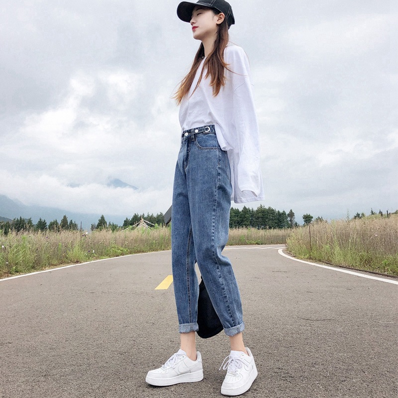 High Waist Harlan Jeans Women's Autumn and Winter New Retro Loose Slimming Cropped Wide Leg Radish Straight Trendy Torre Pants