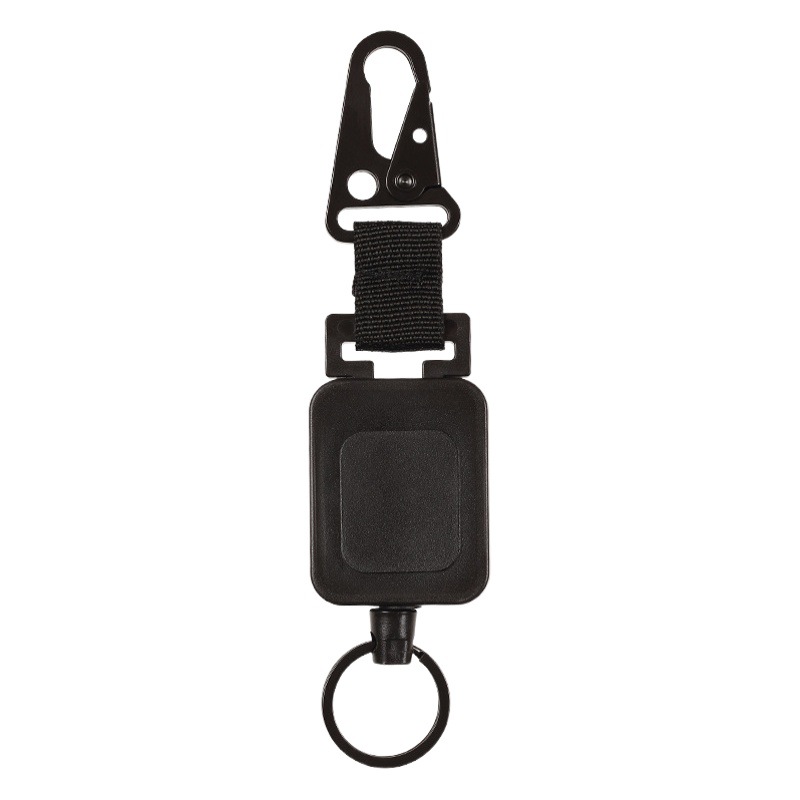 Jinwang with hair band nylon rope Eagle mouth outdoor mountaineering buckle high load-bearing keychain anti-lost device easy-pull buckle