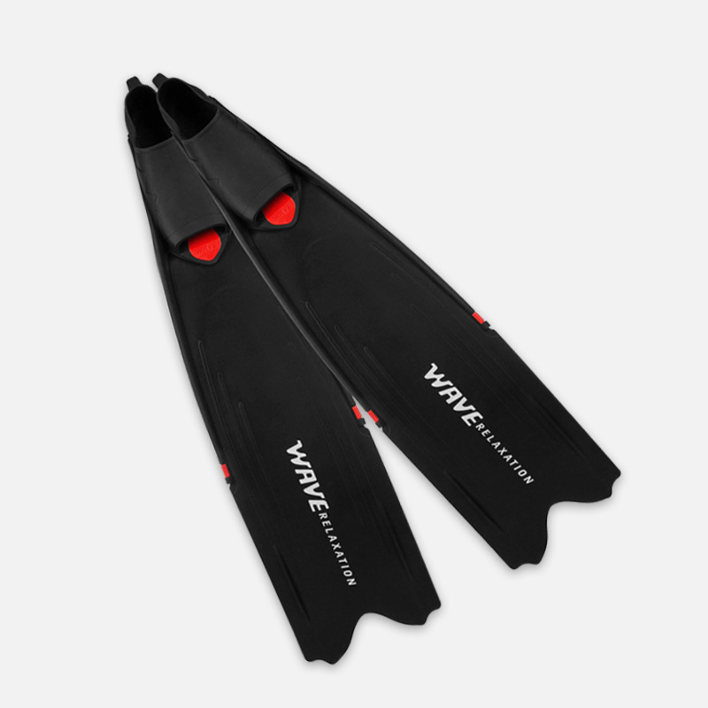 Picture of wave new men's and women's free diving PP flippers fishing and hunting frog shoes TPR comfortable flexible lightweight swimming long flippers
