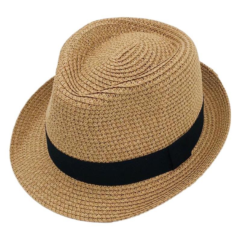 Factory wholesale parent-child hat children's new straw hat sun hat beach braid children's hat summer men's hat