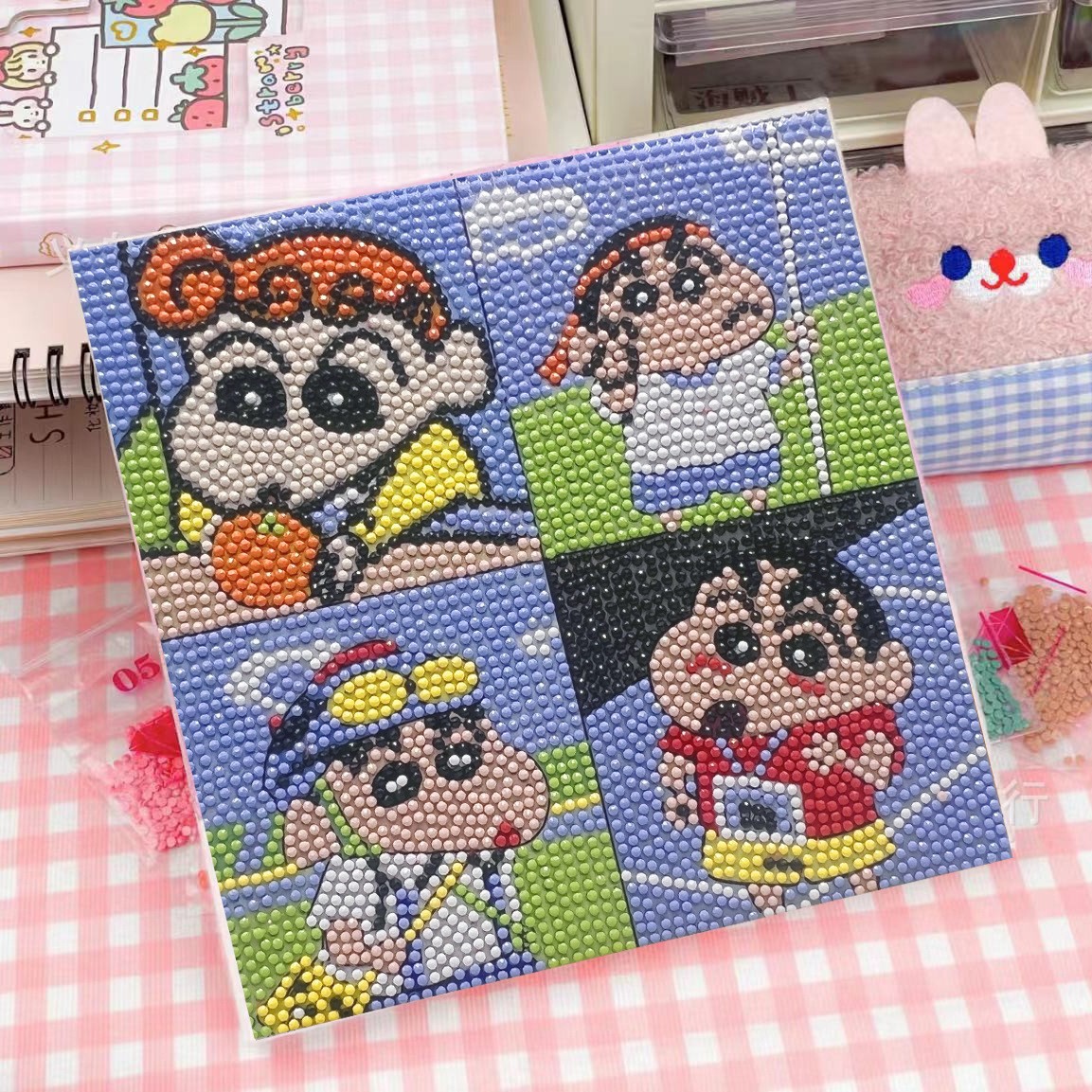 Picture of Original God New Diamond painting children student diy handmade diamond material package with frame Cartoon Cartoon educational toys