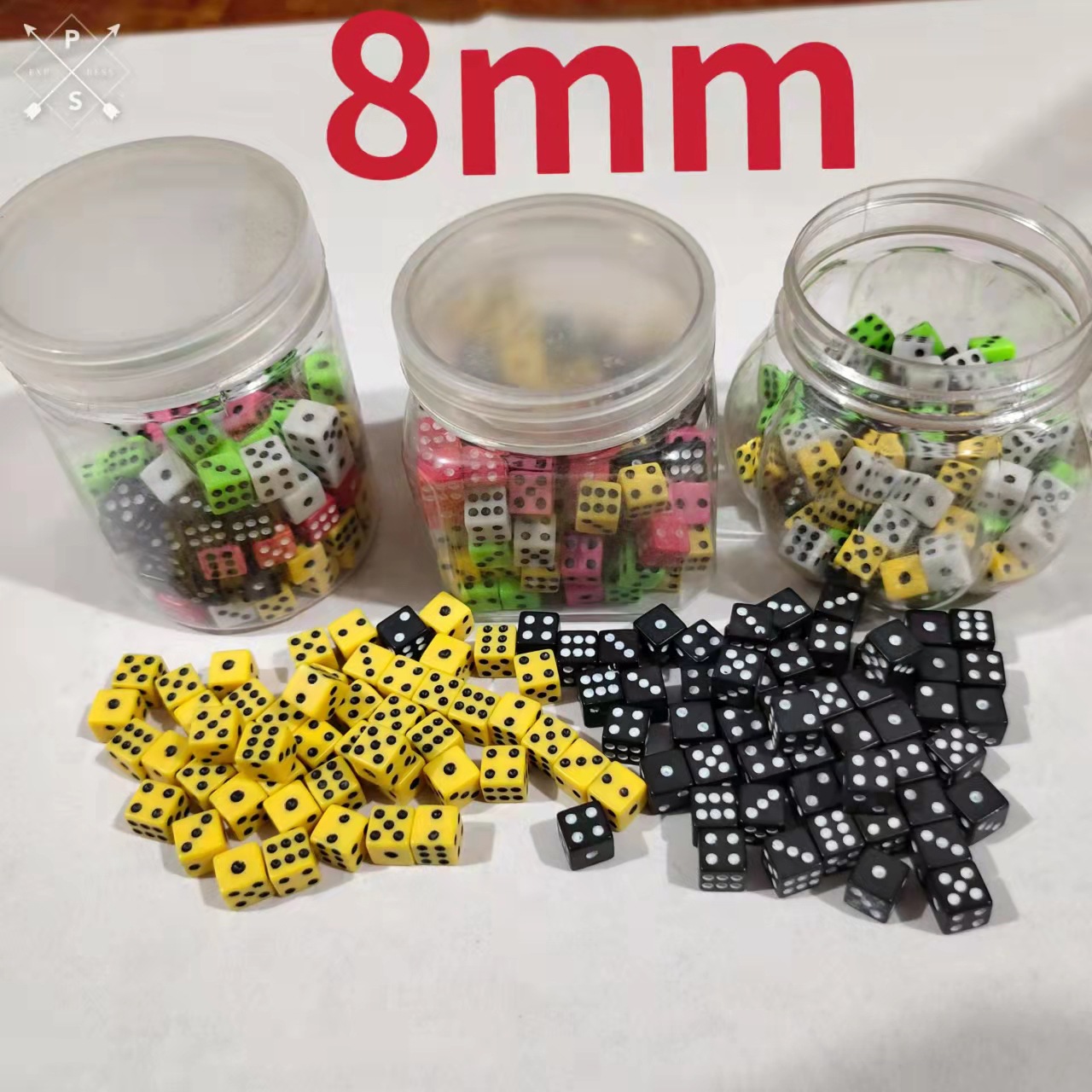 Picture of Yiwu Dege leisure and entertainment supplies direct 8mm new color and 8mm white ordinary color dice