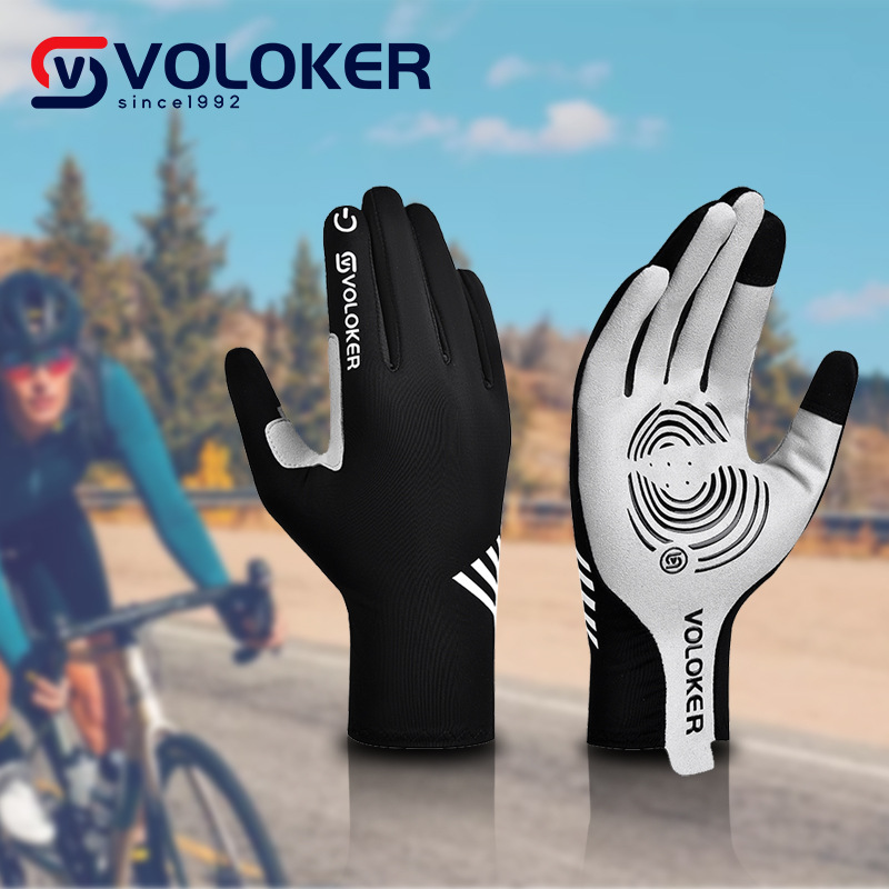 Cycling Gloves Summer Men's Fitness Gloves Ice Silk Outdoor Sports Motorcycle Women's Thin Cycling Gloves