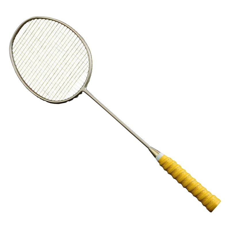 Full Carbon Badminton Racket, High-Pound Carbon Fiber, Suitable for Beginner Male and Female Students, Team Offensive and Defensive Training Racket with High Poundage