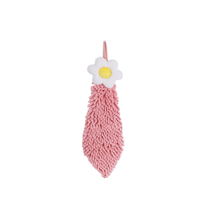 Picture of Egg flower hanging chenille towel leisure house household children's creative hand towel wholesale