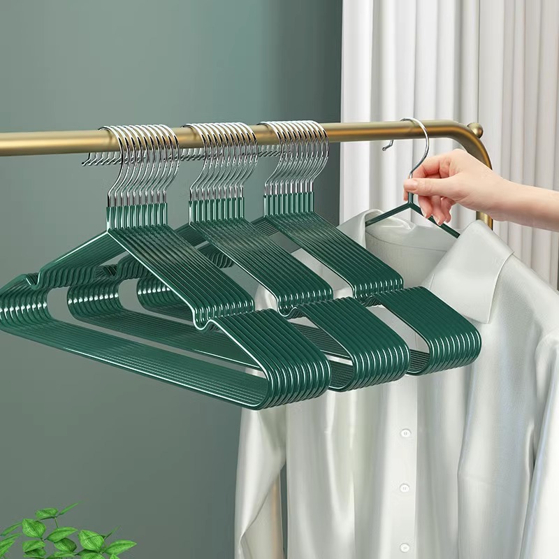 Picture of Plastic dip seamless plastic clothes hanger dormitory men and women adult clothing hanger household drying rack wholesale spot