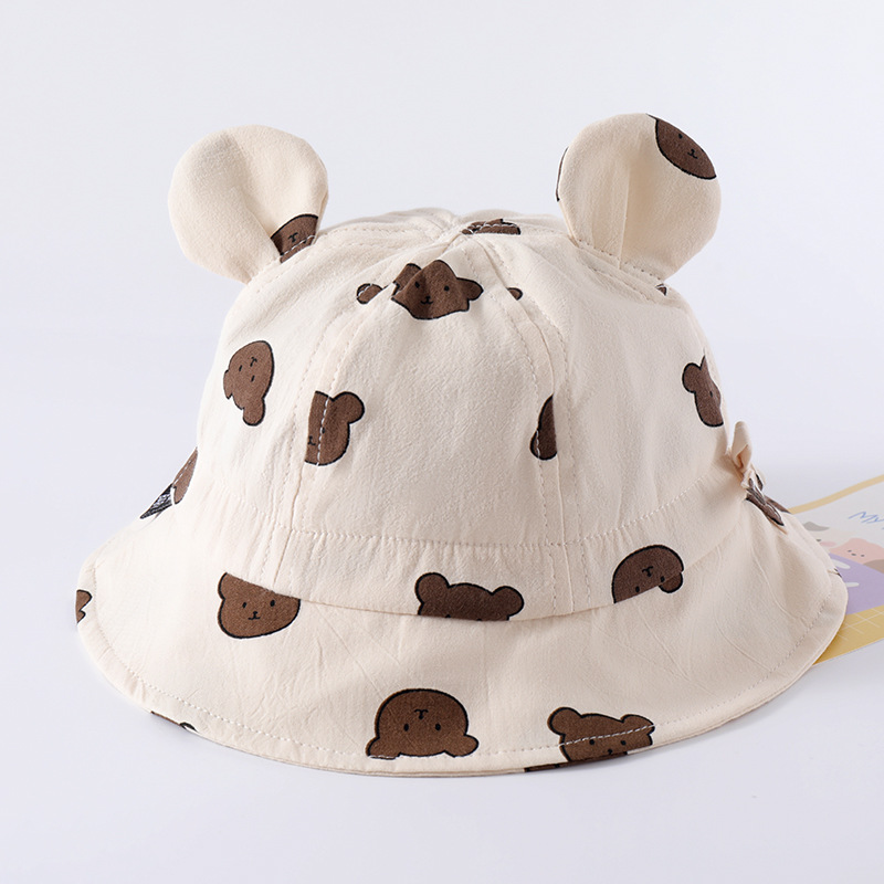 Picture of Children's Baby Hat Baby Autumn Spring Summer Spring Sunscreen Hat Sunshade Hat for Boys and Girls Fisherman Baby Basin Hat