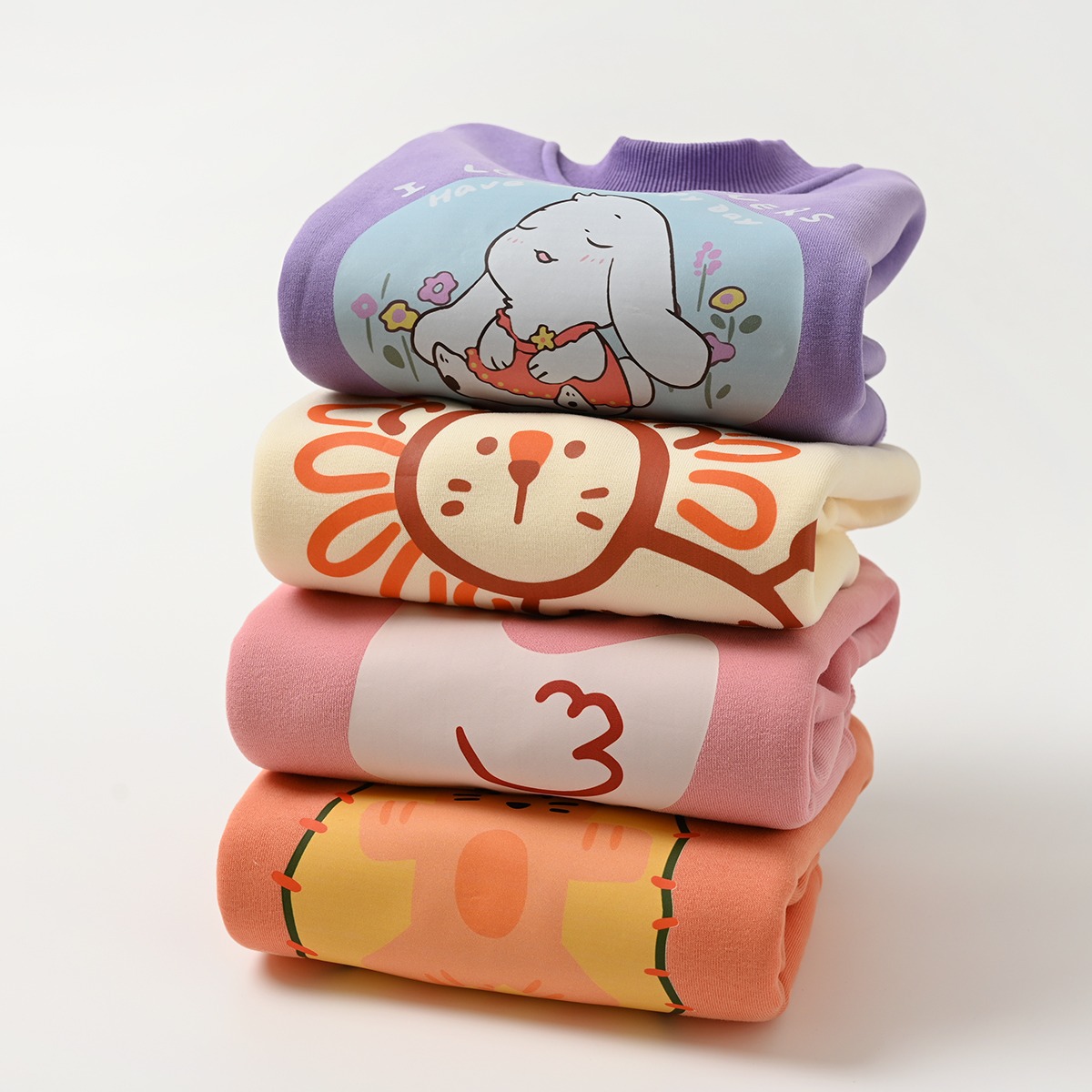 Picture of Children's One-piece Velvet Sweater Boys' and Boys Cartoon Warm Pullover for Children's Autumn and Winter Children's Wear Plus Velvet Jacket