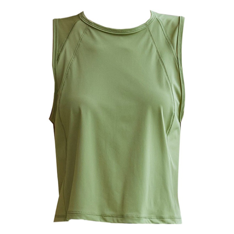 lulu new yoga clothes Vest Women's Sports running top fitness T-shirt sleeveless outer wear mesh loose blouse