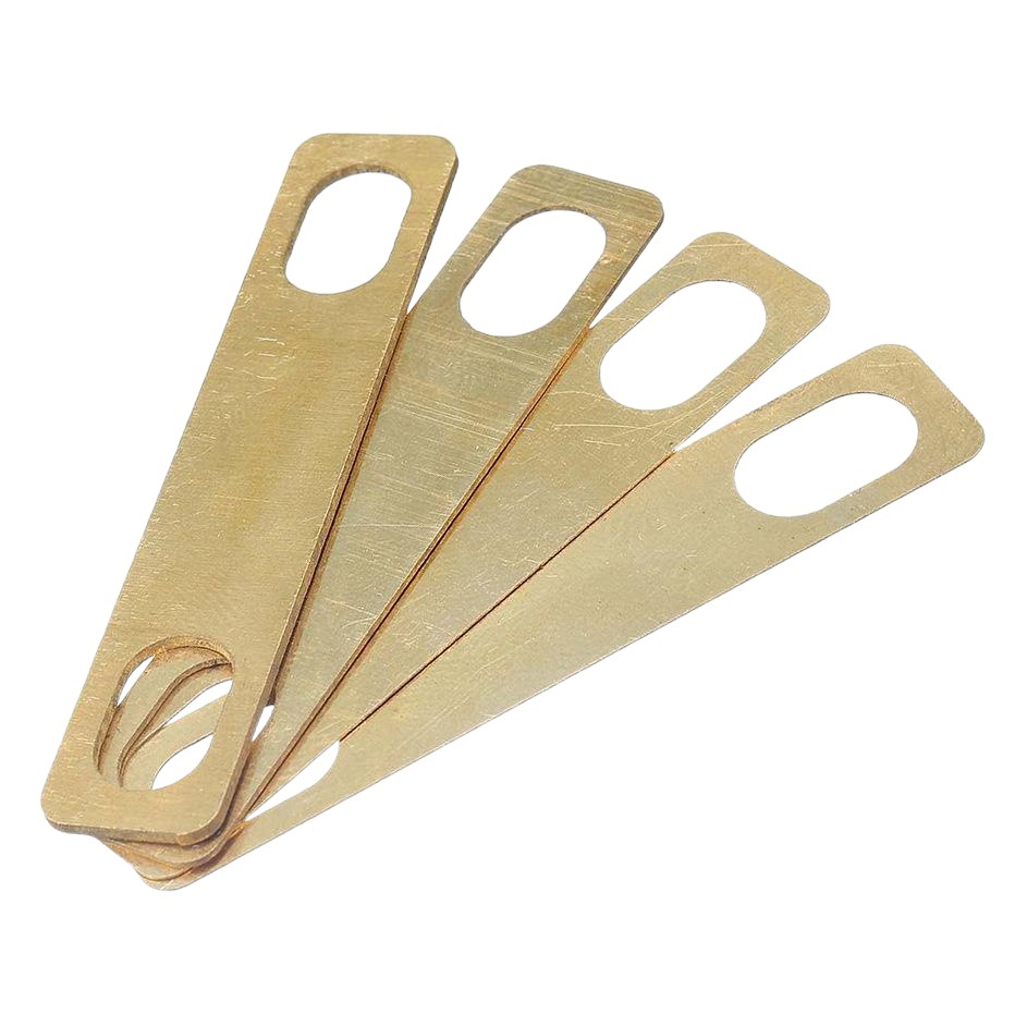 4 Pieces of Electric Guitar Reinforced Plate Reinforced Plate Connection Plate Square Handle Connection Steel Plate Neck Heightened Metal Gasket