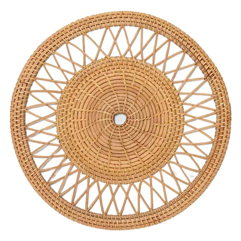 Ins Hand-Woven Rattan Wall Hanging Decoration Wholesale Popular Hand-Woven B&B Decorative Wall Decoration Wall European Style Hangings