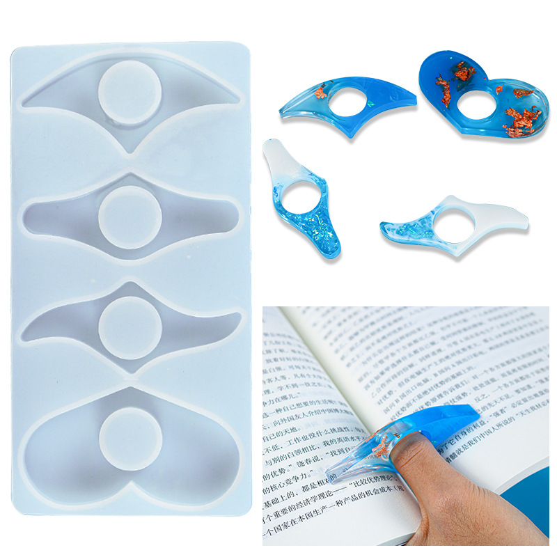 Deyi Yangyang DIY Glue Mold Reading Aid Silicone Mold Resin Bookmark Book Ring Amazon Hot Recommendation