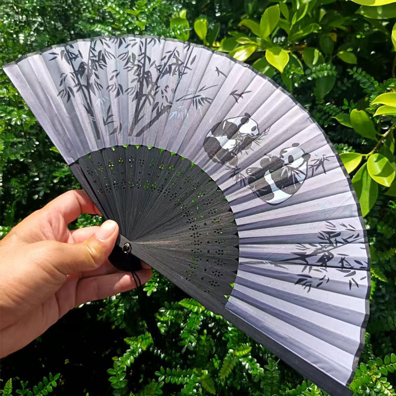 Picture of Folding Fan Bamboo Ancient Fan Student Girl Chinese Style Small Fan Scenic Spot Export Wholesale Retail Gift Decorative Fan