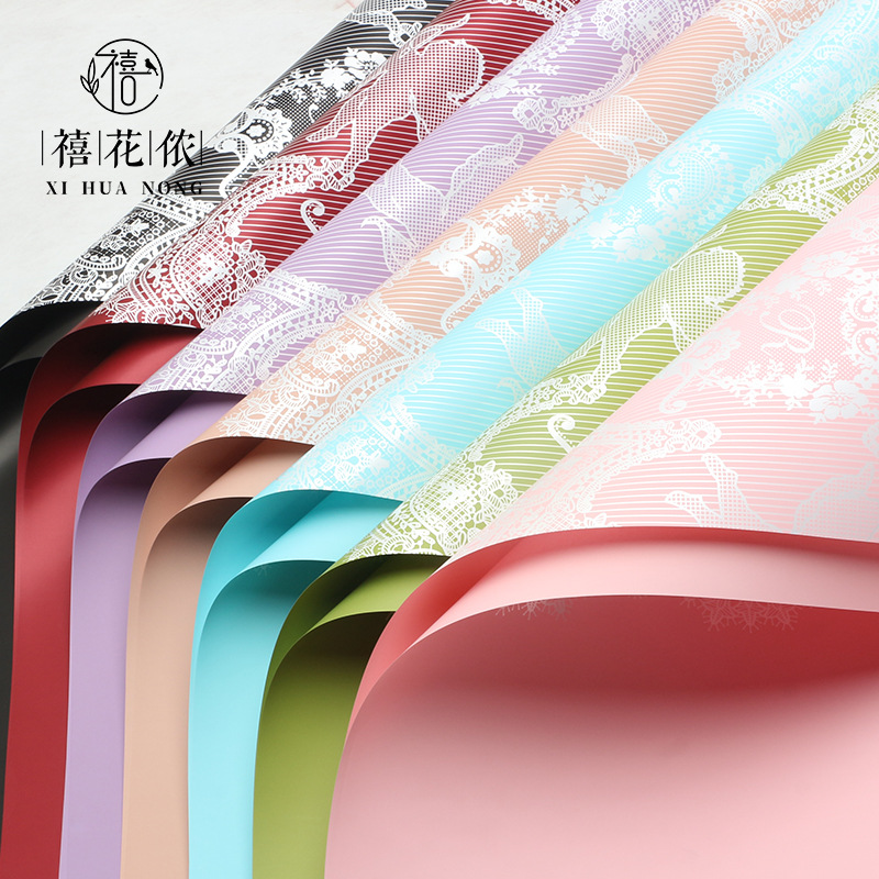 Jubilee Flower Nong Eros Three-dimensional Lace Paper Flower Wrapping Paper Plastic Opp Film Wrapping Flower Paper Floral Shop Floral Materials