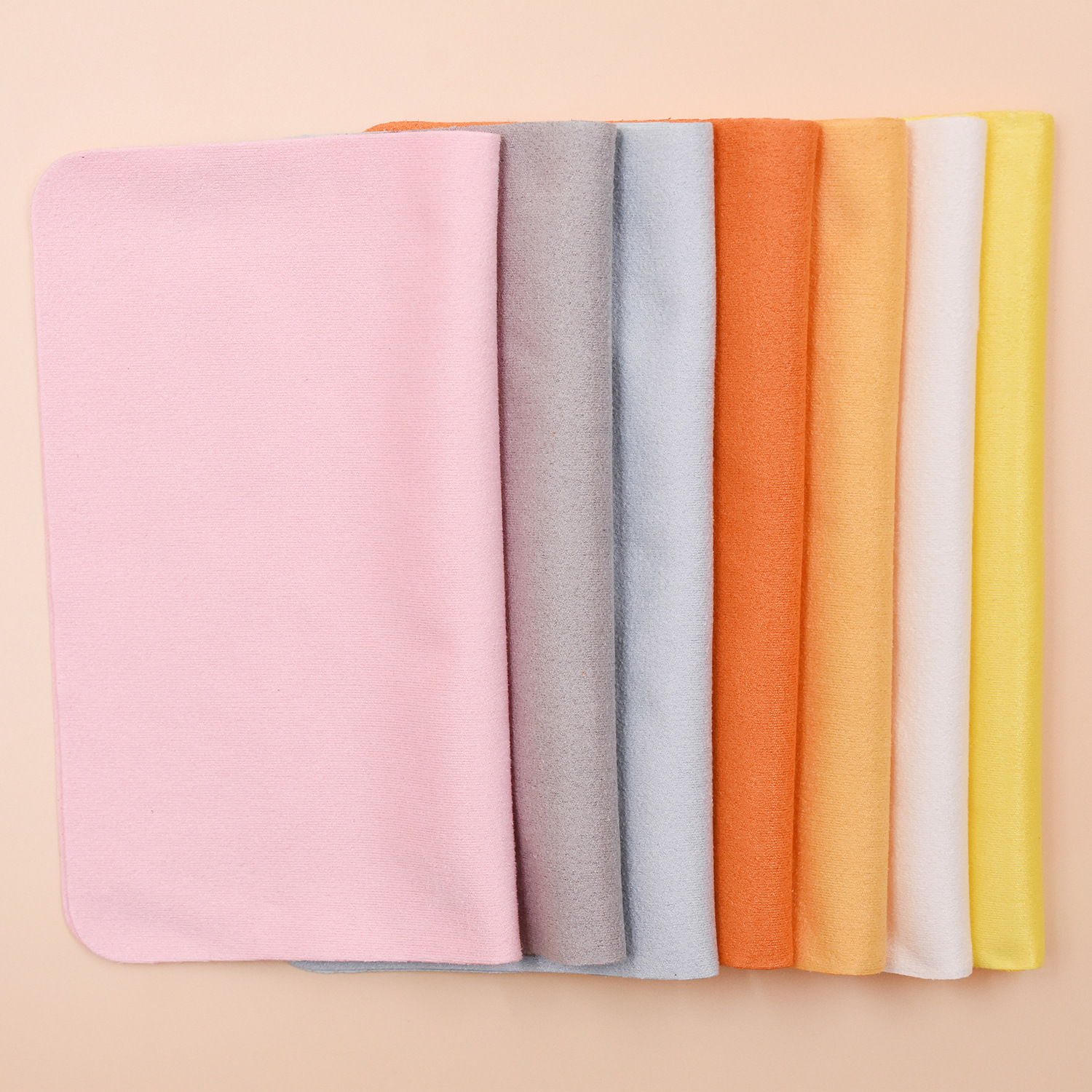 Picture of Factory wholesale needle two needle printing glasses cloth double-sided velvet microfiber eye suede glasses cloth custom