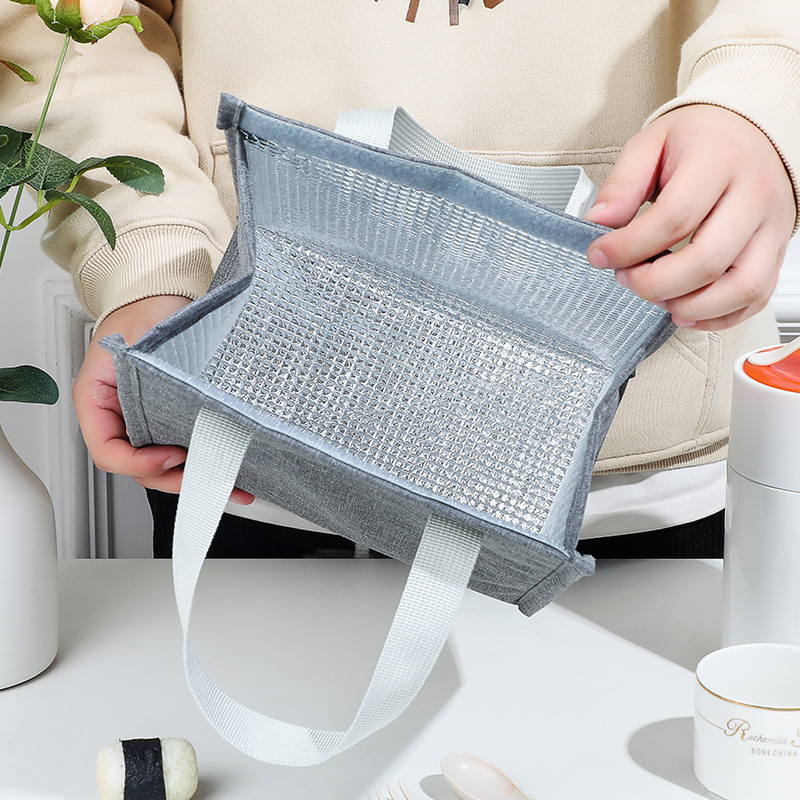 Picture of Large Thickened Lunch Box Bag for Office workers with Meal Lunch Bag Student Portable Insulation Bag Lunch Box Bag Waterproof Preservation Bag