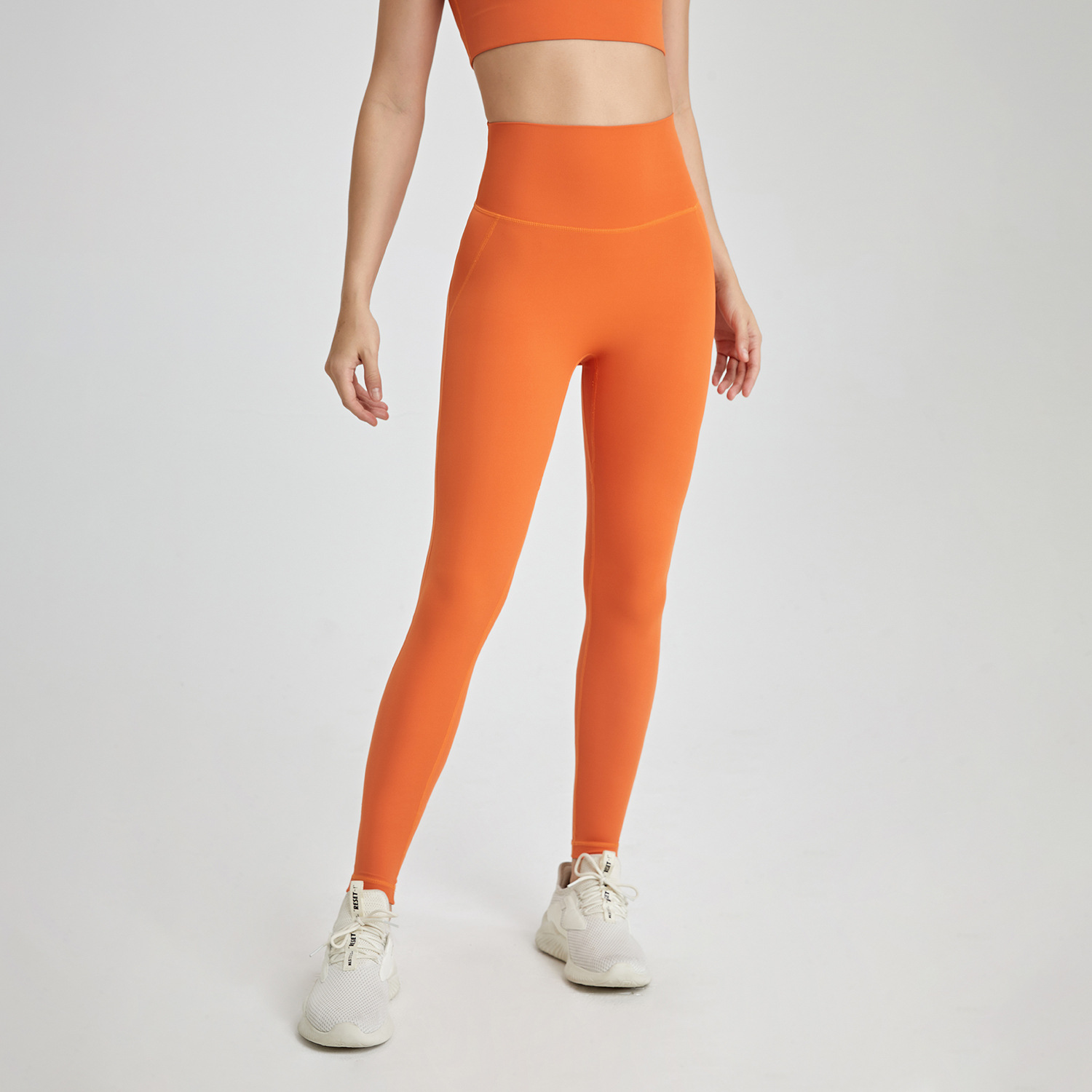 Picture of No-Wearing Underwear Zero Sense One-Piece Yoga Pants Seamless Naked Sense Back Pocket Peach Hip Tight Sports Fitness Pants