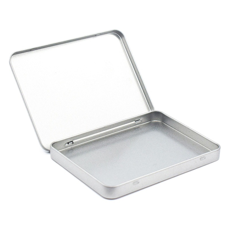 Flip hinge iron box card coin badge storage box refill small jewelry Matchbox sewing gadget packaging