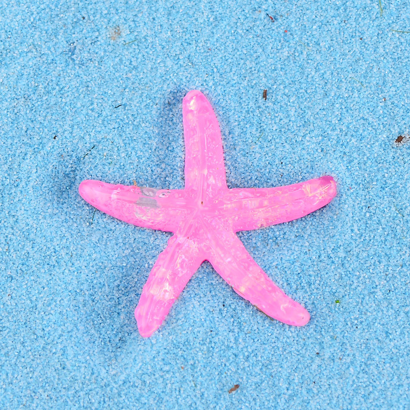 Picture of Crystal Starfish Shell Seascape Accessories Micro Landscape Resin DIY Mini Flat Ornaments Mobile Phone Case Jewelry