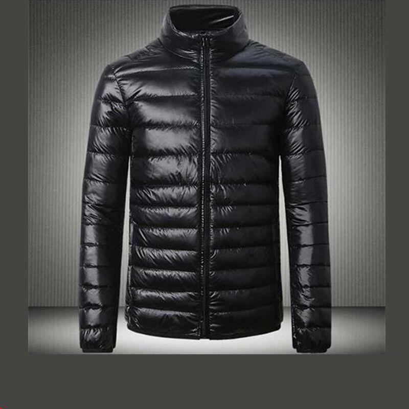 New Light Down Cotton-padded Jacket Men's Short Vertical Collar Jacket Young Men's Thin Down Cotton-padded Jacket