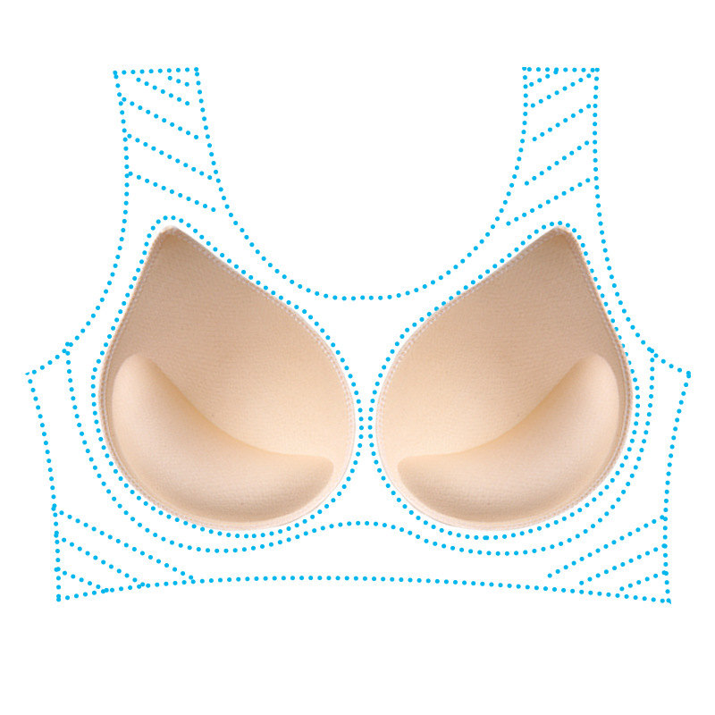 Picture of Breast Pads, Thickeneded Inserts, Small Breast Push-Up Sports Bras, Vests, Chest Straps, Swimsuits, Breathable Push-Up Sponge Coasters