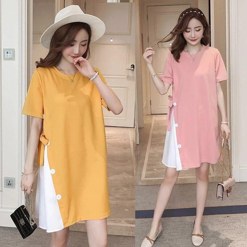 Maternity dress spring/summer dress Western style summer short sleeve skirt trendy summer fresh 2023 maternity dress T-shirt