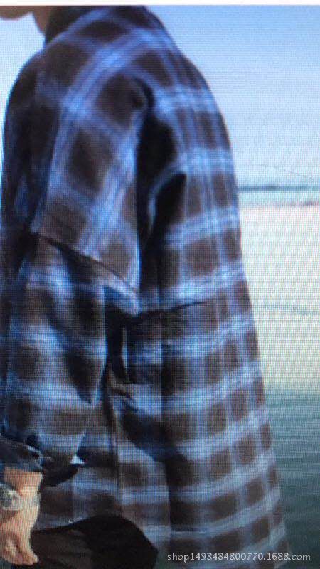 Picture of Autumn new twill sanding shirt fabric yarn-dyed plaid children's clothing men's shirt fabric