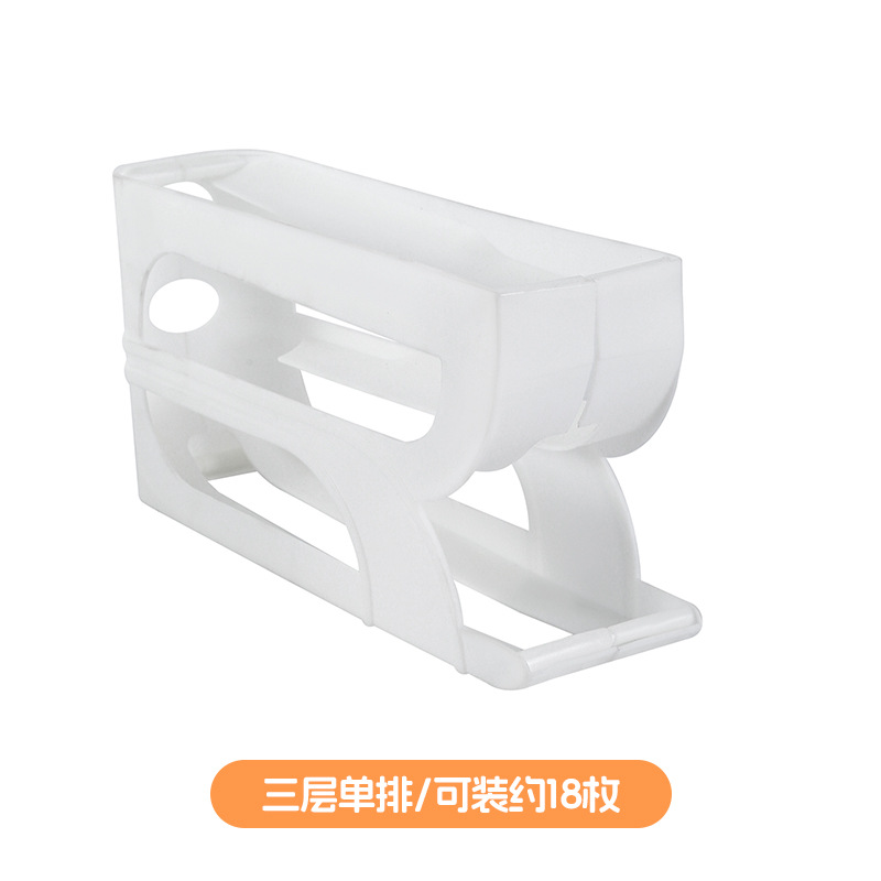 Picture of Rolling egg box slide egg roller refrigerator gap storage double-layer egg roller artifact egg holder kitchen egg rack