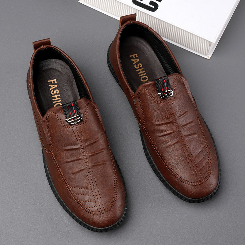 Men's Shoes 2025 Spring New Breathable Lightweight All-match Casual Sports Low-top Lightweight Slip-on Forrest Gump Bean Shoes