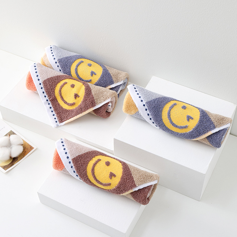 Picture of Cotton Hangable Small Square Household Hand Wipe Face Wipe Cotton Face Towel Soft Absorbent No Hair Drop Unisex