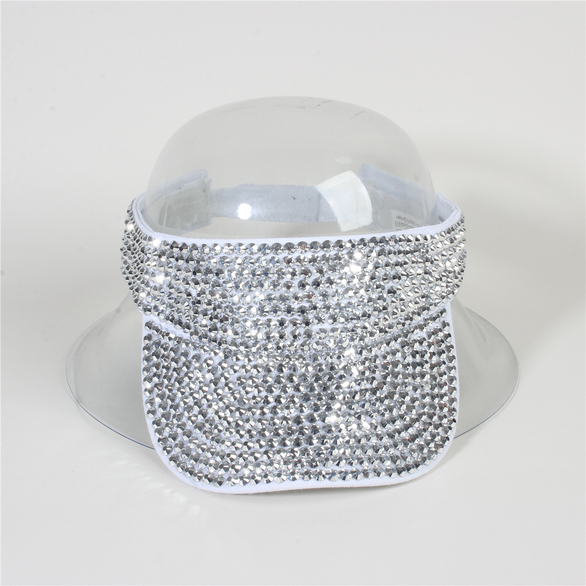 Picture of Cross-border Foreign Trade Summer Women's Point Drill Anti-purple Roof Outside Line Face-shading Sunscreen Solid Color Diamond Sunlight Empty Hat