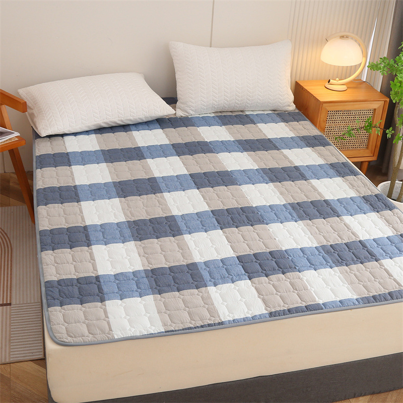 Picture of Four Seasons Mattress Cushion Household Protective Pad Thin Student Dormitory Single Bed Mattress Cushion Folding Bedroom Double