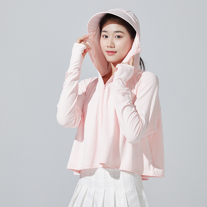 Ice-Sense Women's Large Professional Upf50 Ultra-Thin Shawl Brim Anti-Summer Windbreaker Breathable Clothing Women's Uv