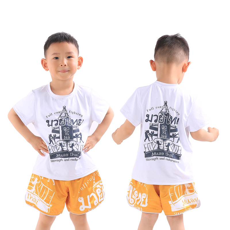 Picture of Children's Boxing Pants Kids Martial Arts Clothing Training Clothing Uc Fighting Clothing Muay Thai Shorts Are Soft, Breathable and Bright