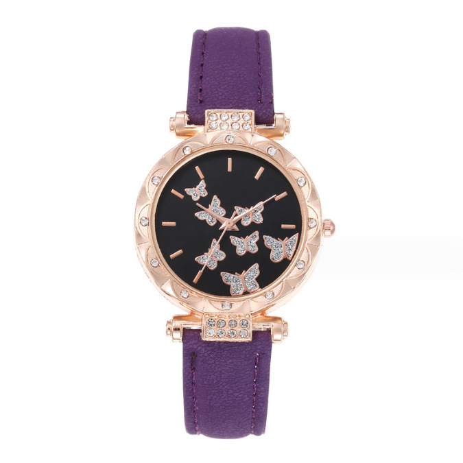 Picture of New TikTok Popular Women's Watch Fashion Simple Watch Butterfly Digital Belt Watch Wholesale