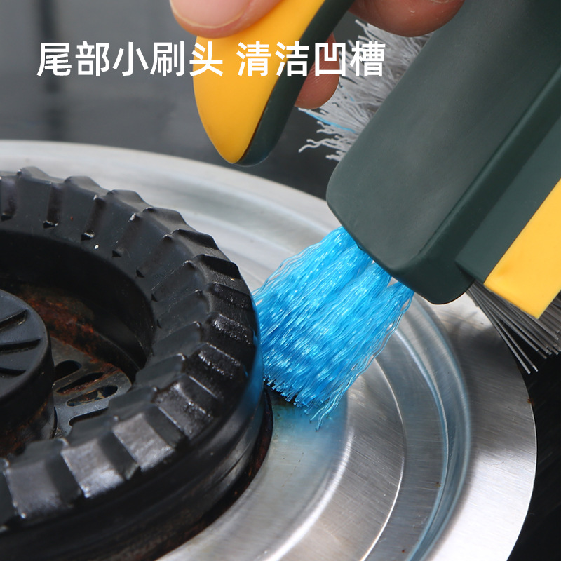 Picture of Gap brush floor brush toilet floor brush scraping brush integrated multi-functional non-dead angle cleaning three-in-one cleaning brush
