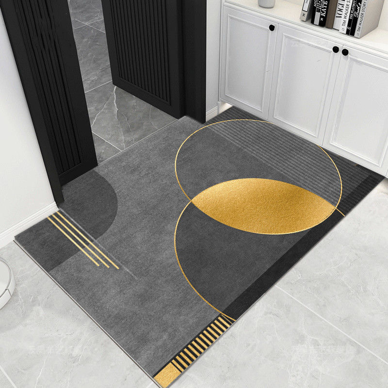 Door mat, household entrance door, cut-out floor mat, kitchen, bathroom, non-slip floor mat, washable