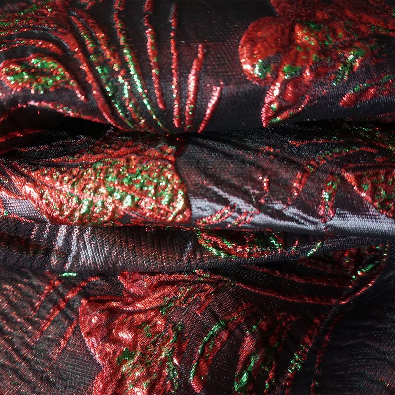 New Woven Foaming Embossed Dandelion Multi-Color Jacquard Fabric Women's Dress Dress Luggage Clothing