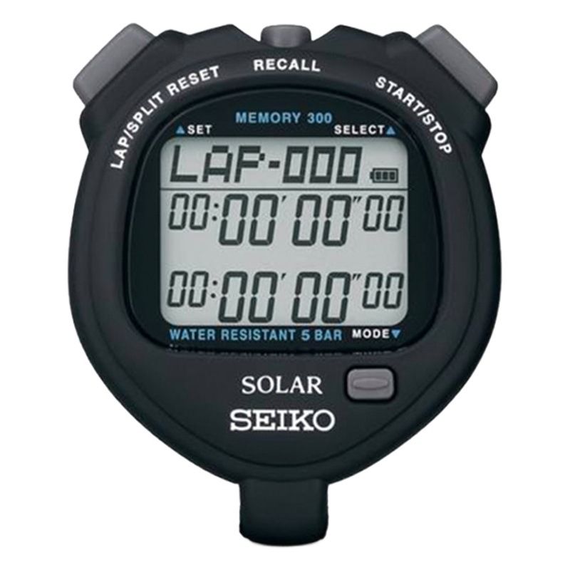 SEIKO Seiko Stopwatch S061 Original genuine goods 300 Runway 3 Rows Solar SVAJ005J Coach Running