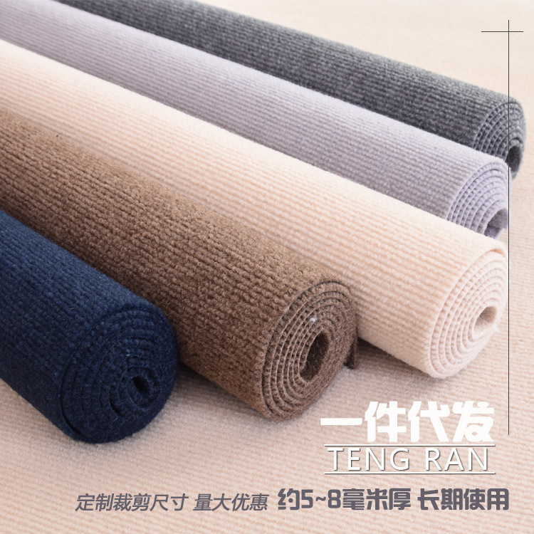 Picture of Cement Floor Door Carpet Bedroom Spread Large Area Living Room Outdoor Room Carpet Bay Window Bedside Striped Mat