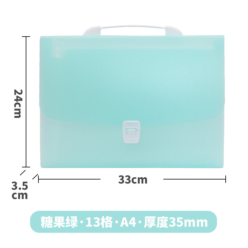 Picture of Sanqi PP13 portable organ bag multi-layer file bag A4 folder student handbag storage file bag