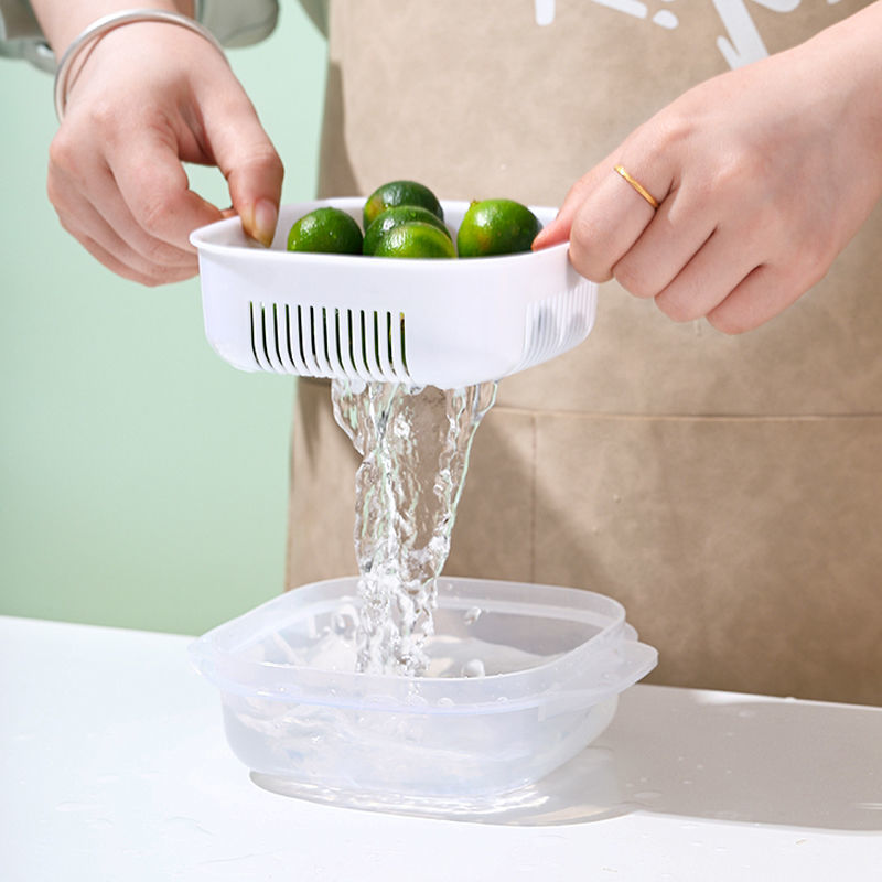 Picture of Rice packing crisper microwave oven heating lunch box portable lunch box refrigerator frozen storage box with lid