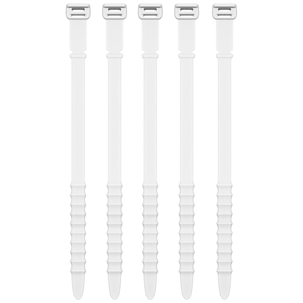 Picture of 180mm Extended Silicone Cable Tie Organizer, Earphone Data Cable Storage Silicone Strap, Extended Version