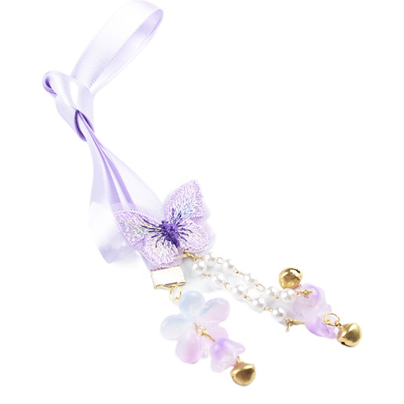 New Children's Antique Tassel Hair Accessories New Chinese-style Hanfu Hairpin Step-up Chinese-style Braided Hair Ribbon Combination Hair Accessories